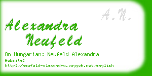 alexandra neufeld business card